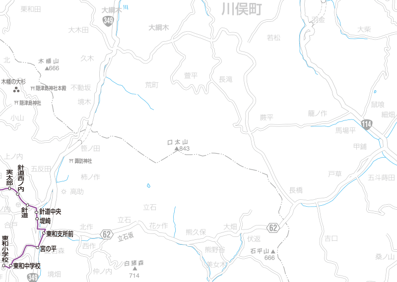 福島交通　路線図：東和