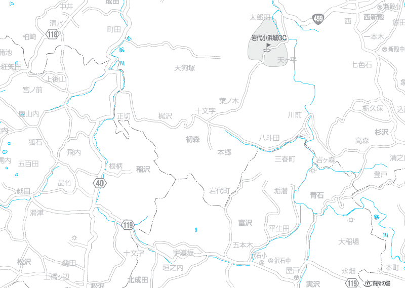 福島交通　路線図：白沢
