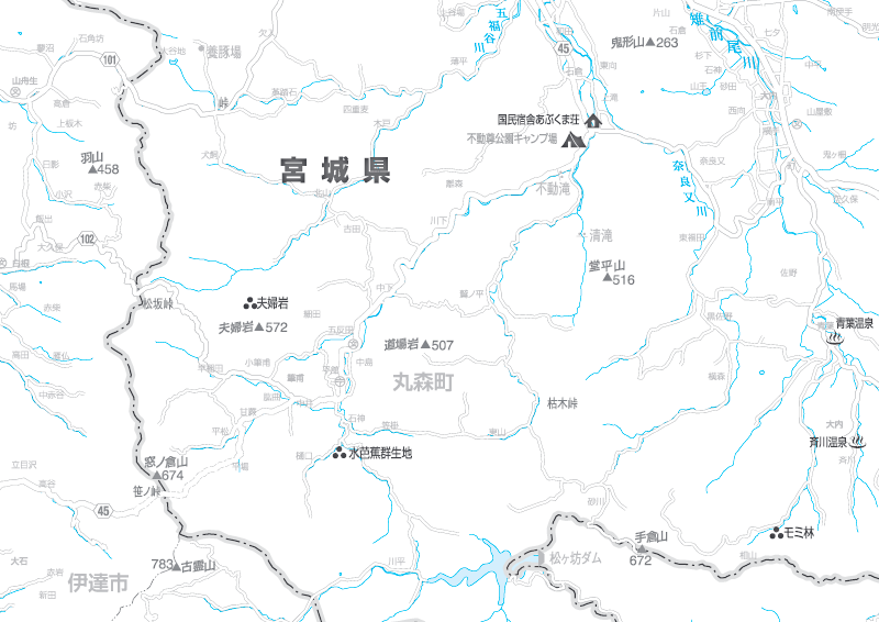 福島交通　路線図：丸森